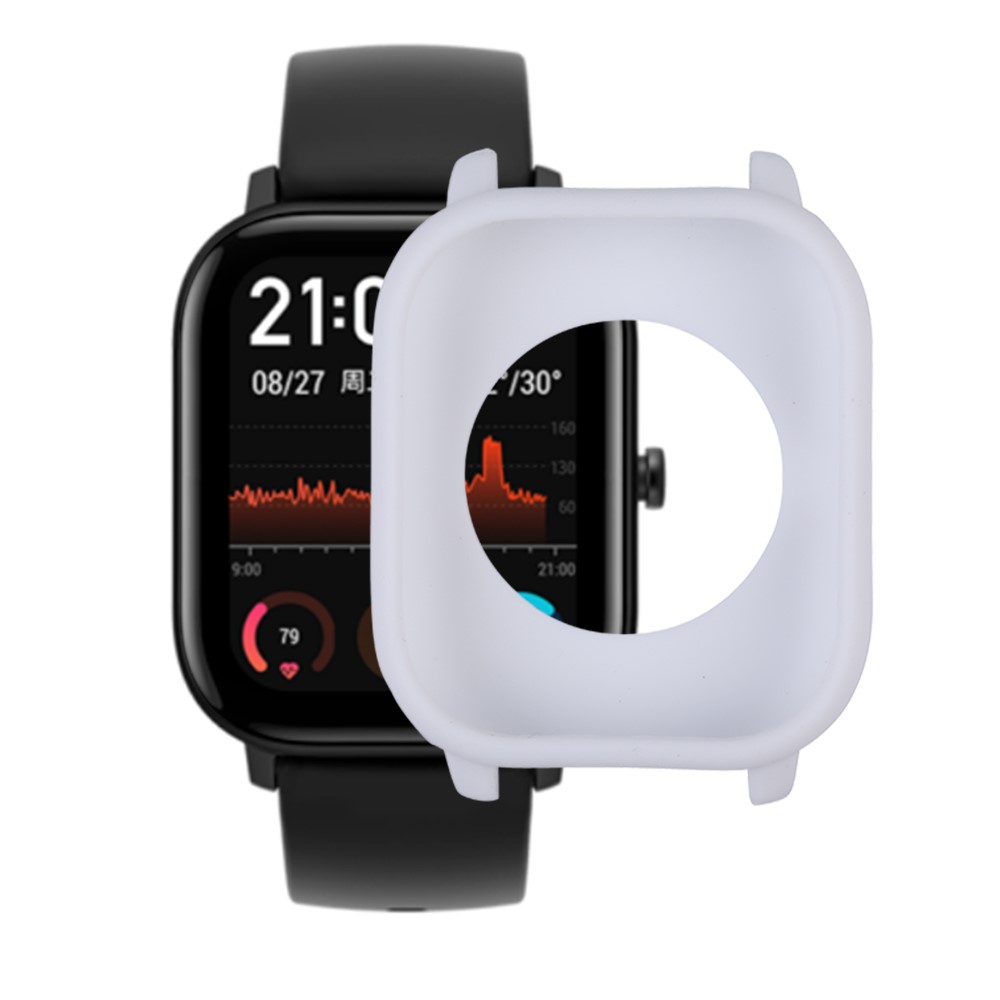 Silicone Smart Watch Protective Case Shell for Huami Amazfit GTS - White-1