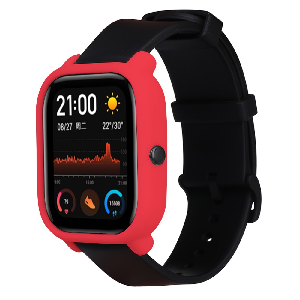 Stylish Silicone Smart Watch Protective Case Shell for Huami Amazfit GTS -  Red at TVC-Mall