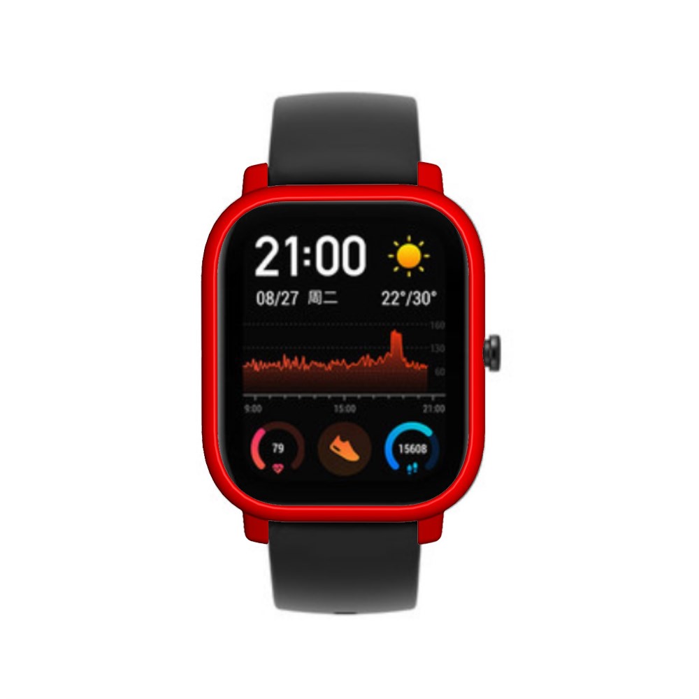 Relógio Inteligente PC De Proteção No Vidro Traseiro Para GTS Amazfit - Vermelho-3
