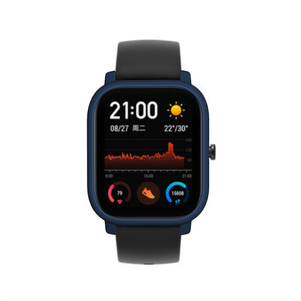 Relógio Inteligente PC De Proteção No Vidro Traseiro Para GTS Amazfit - Azul Escuro-2