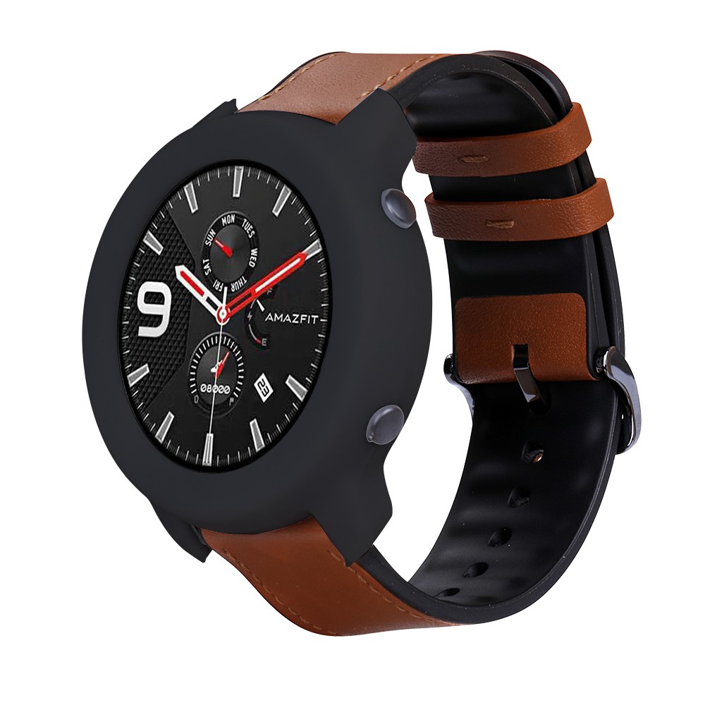 Silicone Smart Watch Soft Case Protective Shell for Huami Amazfit GTR 47mm - Black-4