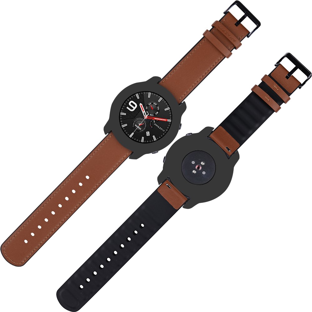 Silicone Smart Watch Soft Case Protective Shell for Huami Amazfit GTR 47mm - Black-5