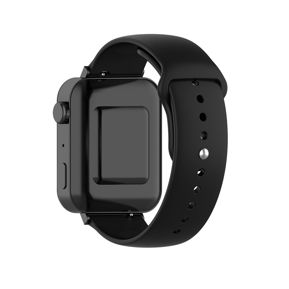 Solid Color TPU Smart Watch Replacement Strap for Xiaomi Mi Watch - Black-2