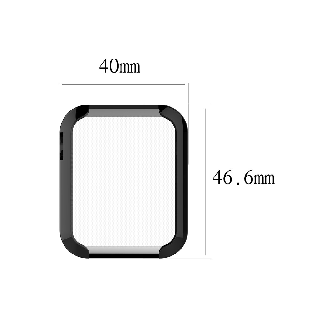 All-round Protective Electroplating TPU Watch Case for Xiaomi Mi Watch - Black-6