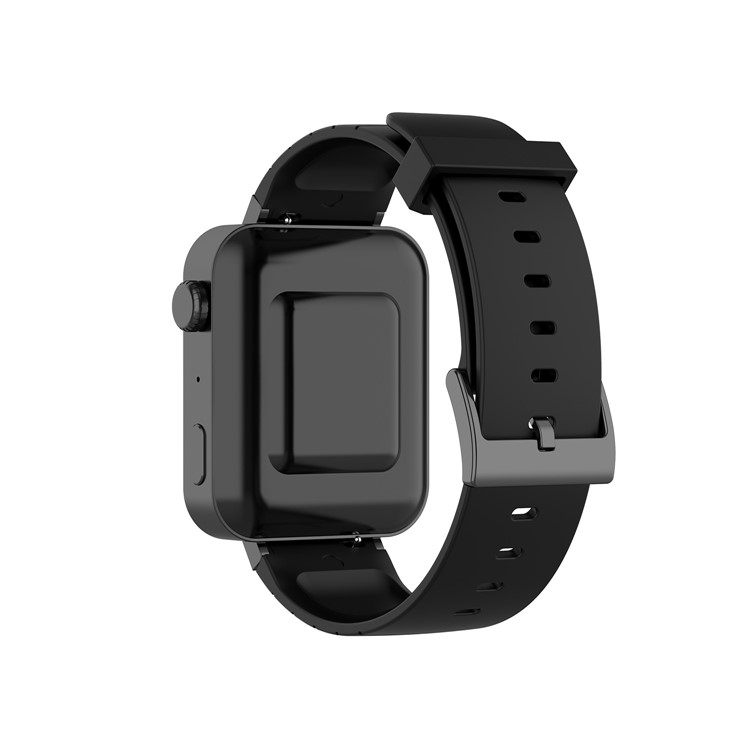 18mm Silicone Wrist Strap Replacement for Xiaomi Mi Smart Watch - Black-2