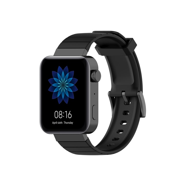 Remplacement de Bracelet en Silicone de 18 mm Pour la Montre Intelligente Xiaomi Mi - le Noir-3