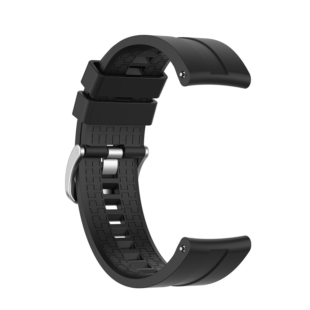 Pour Huawei Watch GT 46mm Sports Silicone Watch Band Strap Remplacement de 22 mm - le Noir