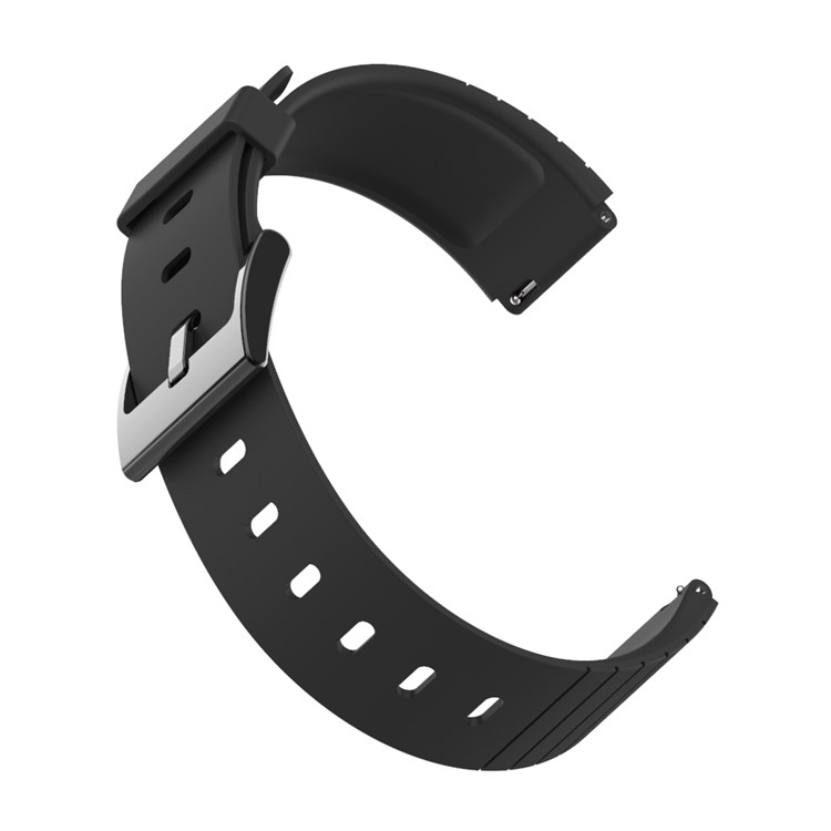 Silicone Watch Band Strap for Xiaomi Mi Watch Premium - Black-5