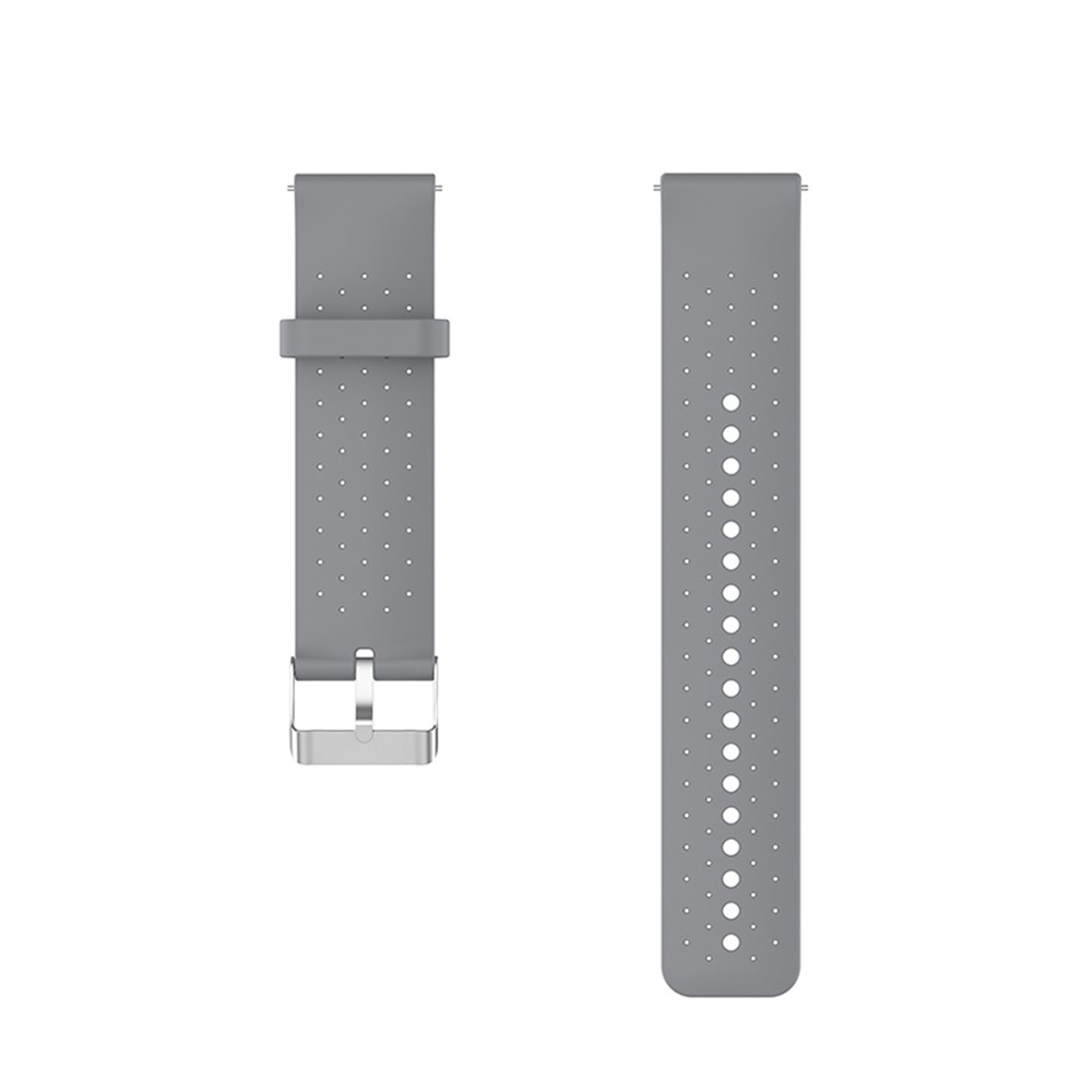 For Huawei Watch GT Runner/GT3 46mm/GT 2 46mm Silicone Watch Strap 22mm Quick Release Wrist Band with Breathable Holes for Sports Watch - Grey-3