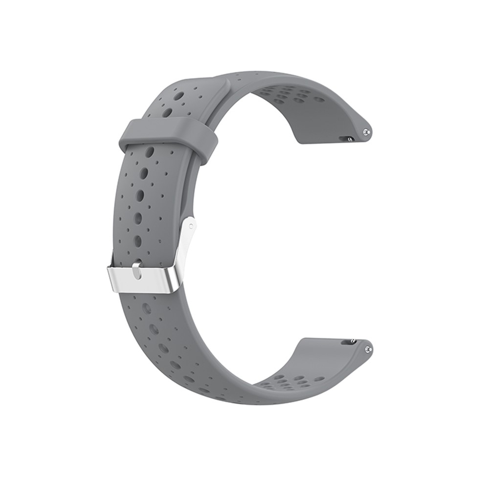 For Huawei Watch GT Runner/GT3 46mm/GT 2 46mm Silicone Watch Strap 22mm Quick Release Wrist Band with Breathable Holes for Sports Watch - Grey-4