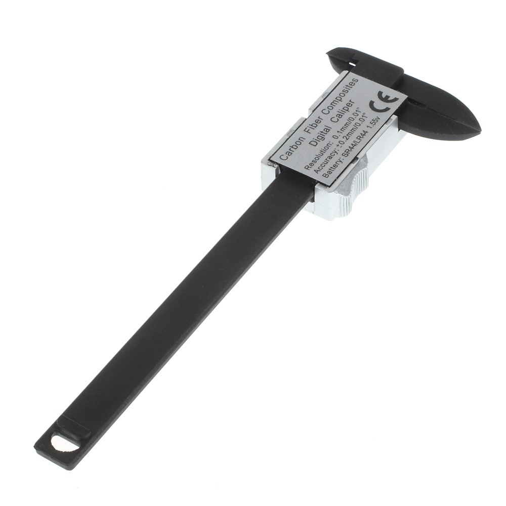 Carbon Fiber Composite Digital LCD Vernier Caliper 4-inch/100mm Measurement Tool-2