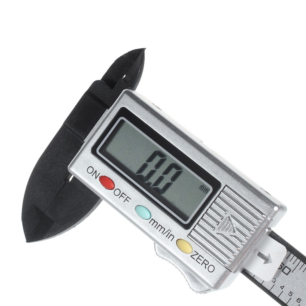 Carbon Fiber Composite Digital LCD Vernier Caliper 4-inch/100mm Measurement Tool-5