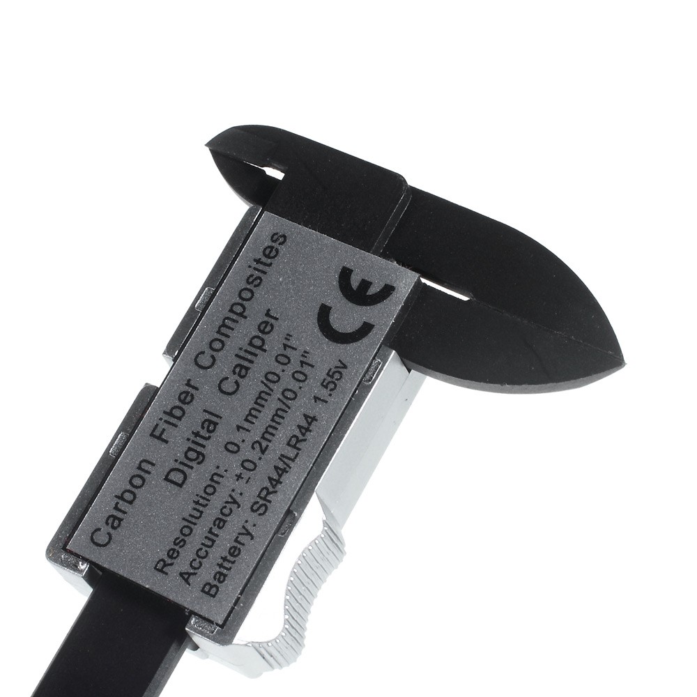 Carbon Fiber Composite Digital LCD Vernier Caliper 4-inch/100mm Measurement Tool-6