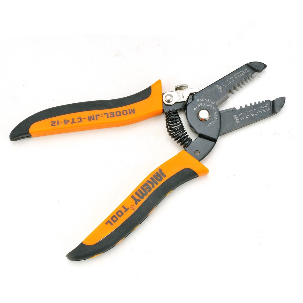 JAKEMY JM-CT4-12 6.0 Zoll Draht-Kabel-Scherblock-Abstreifer-Zangen AWG metrische Skala-3