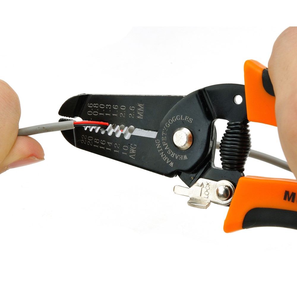 JAKEMY JM-CT4-12 6.0 Zoll Draht-Kabel-Scherblock-Abstreifer-Zangen AWG metrische Skala-5