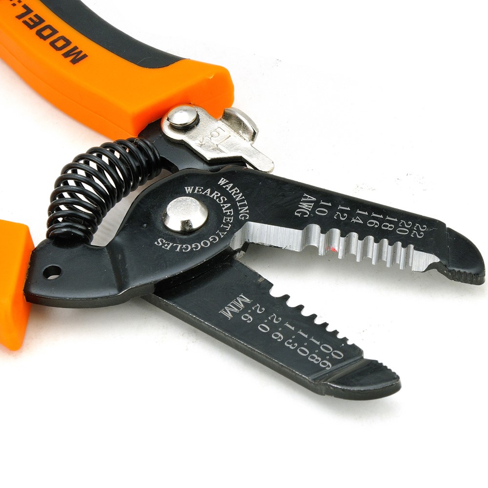 JAKEMY JM-CT4-12 6.0 Zoll Draht-Kabel-Scherblock-Abstreifer-Zangen AWG metrische Skala-7