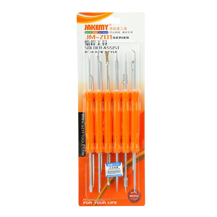 JAKEMY JM-Z01 6 in 1 Professional Soldering Assist Tool Set-9
