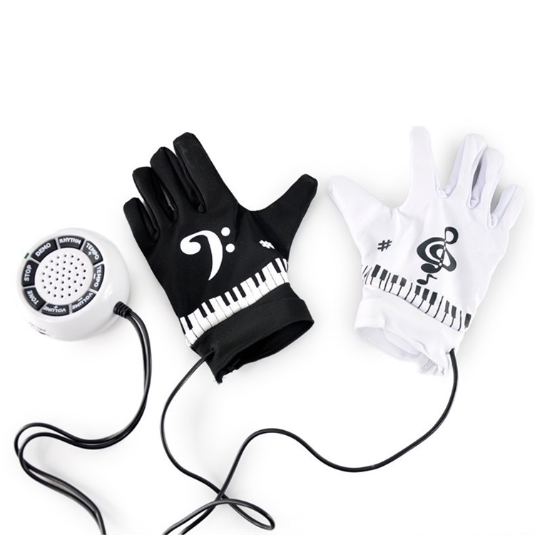 Novelty Electronic Piano Gloves with Musical Fingertips + Controller-3