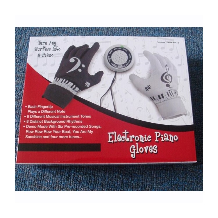 Novelty Electronic Piano Gloves with Musical Fingertips + Controller-6