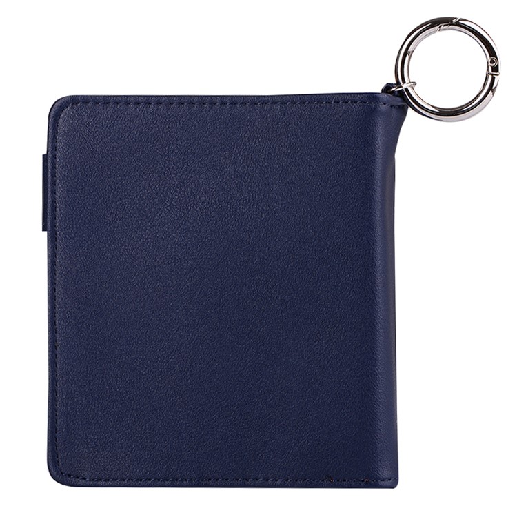 Portable Vintage Style Leather Wallet Holder Case for IQOS Electronic Cigarette - Blue-2