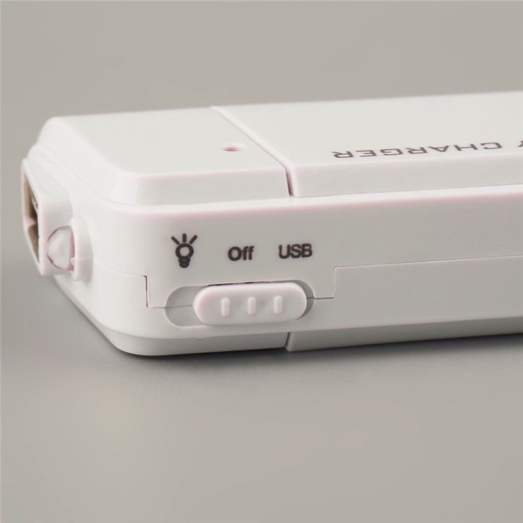 Universal Dual Bay Battery Charger for AA Battery - White-4