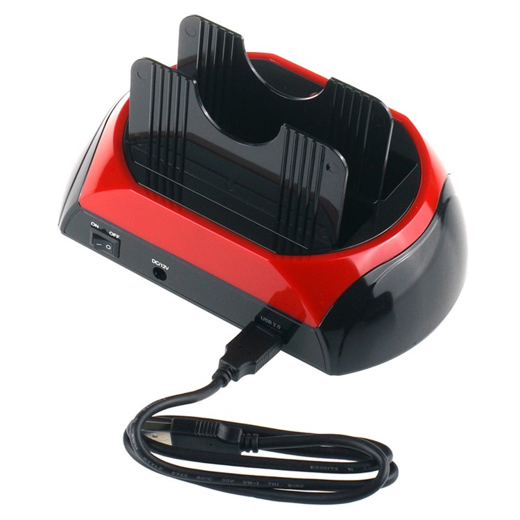 Dual 2.5"/3.5" inch IDE SATA HDD Hard Drive Disk Clone Holder Dock Docking Station (ZC826701) - US Plug-9