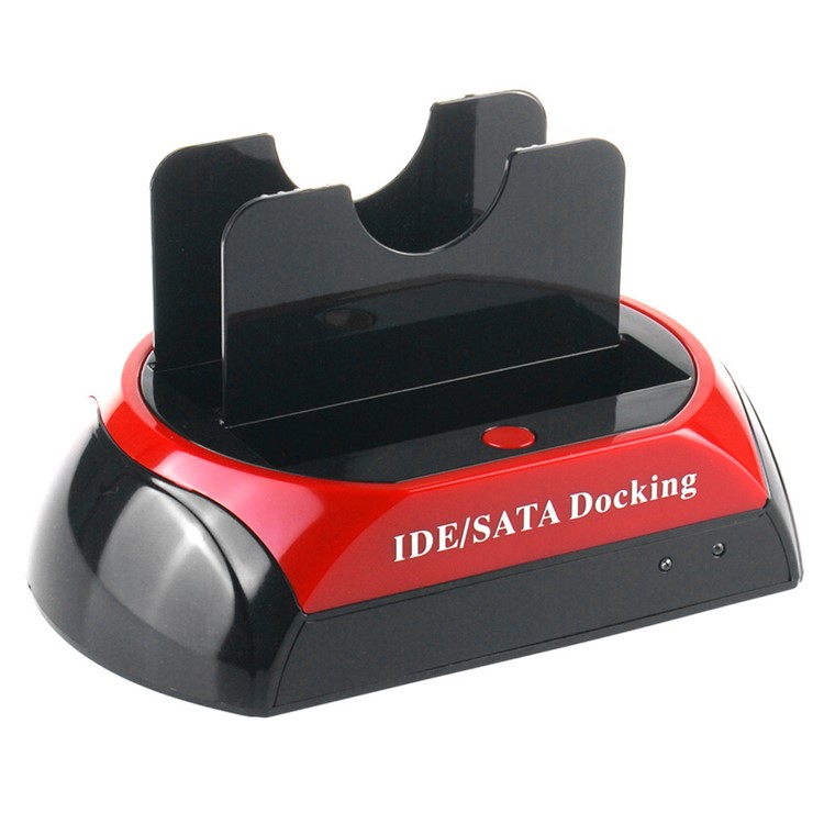 USB 2.0 to SATA IDE Dual Slots Hard Drive Docking Station for 2.5"/3.5" Inch IDE SATA (ZC826701) - EU Plug-11
