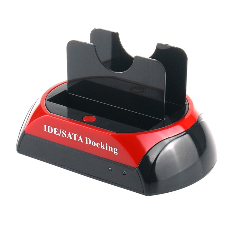 USB 2.0 to SATA IDE Dual Slots Hard Drive Docking Station for 2.5"/3.5" Inch IDE SATA (ZC826701) - EU Plug-13