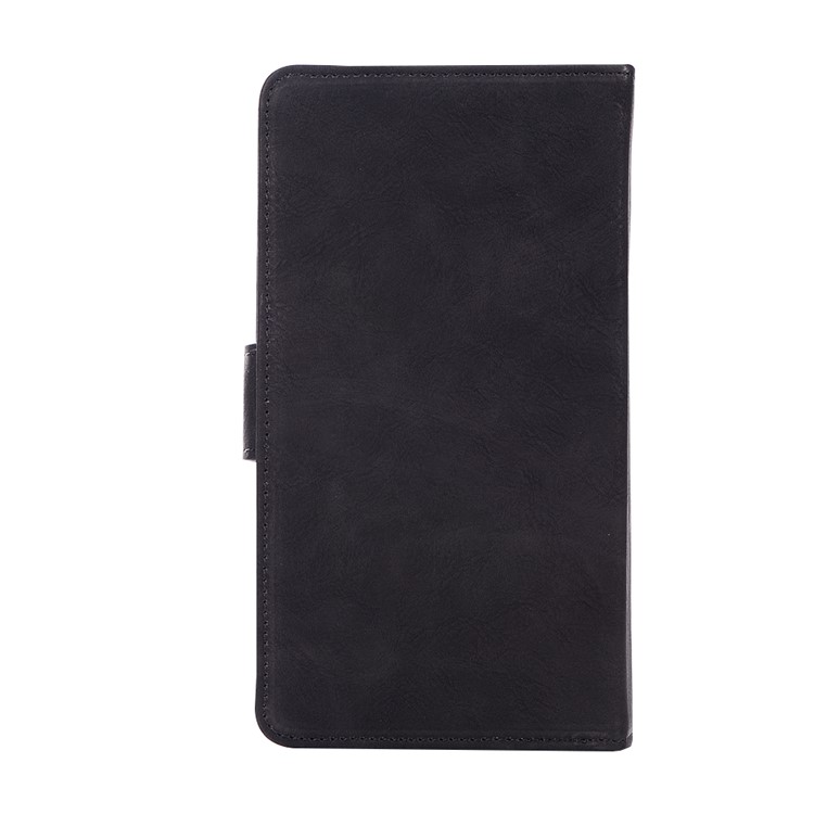 Vintage Flip Leather Wallet Protective Case for GLO Electronic Cigarette - Black-2