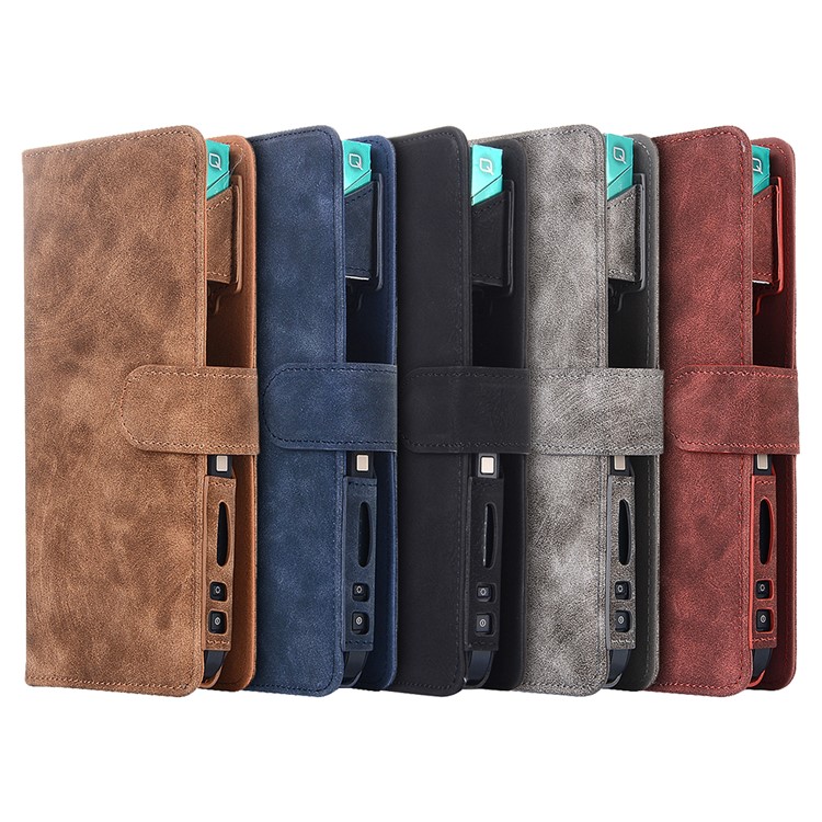 Premium Vintage Style E Cigarette Leather Carrying Bag for IQOS Electronic Cigarette - Blue-7