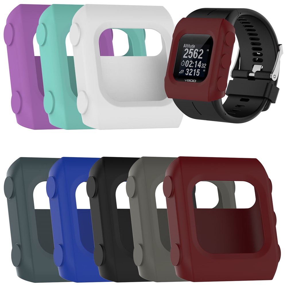 Couverture De Boîtier De Protection En Silicone Douce Pour La Montre De Sport Polar V800 GPS - Noir-4