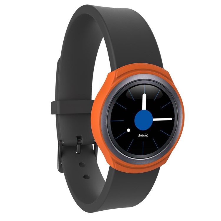 Flexible Soft Silicone Protective Cover for Samsung Galaxy Gear S2 / R720 / R730 - Orange-5