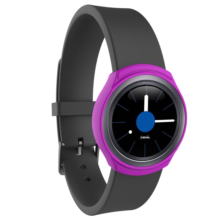 Anti-shock Soft Silicone Protective Cover for Samsung Galaxy Gear S2 / R720 / R730 - Purple-5