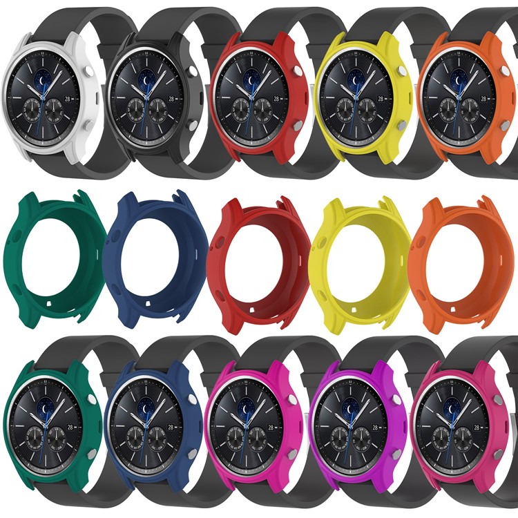 Guscio Protettivo In Silicone Morbido Flessibile Per Samsung Galaxy Gear S3 Classic - Giallo-4