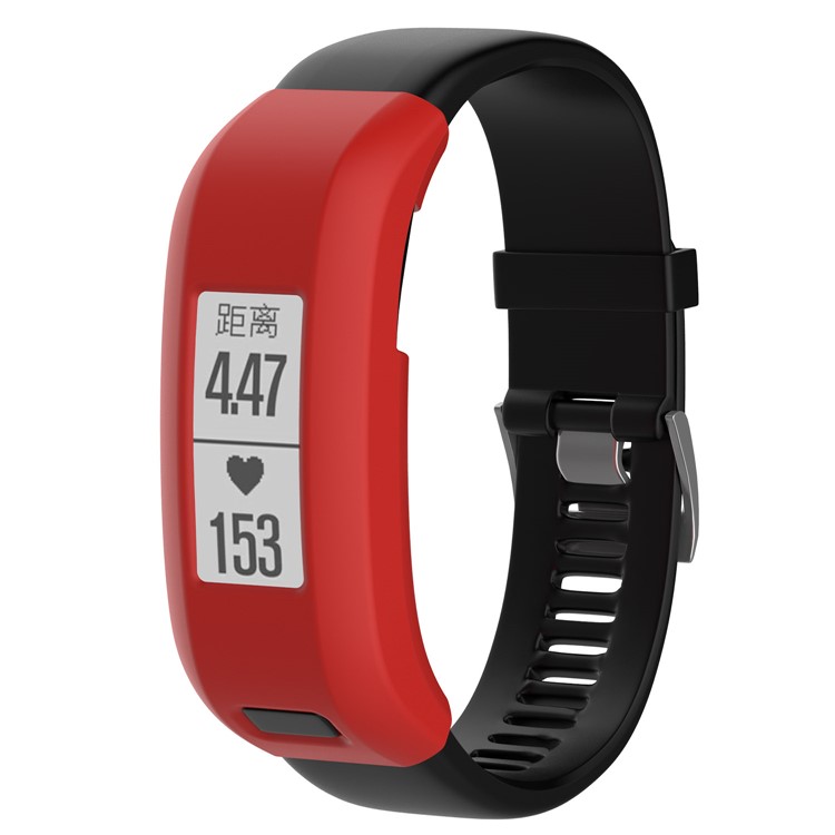 Waterproof Soft Silicone Protective Case for Garmin Vivosmart HR - Red-2