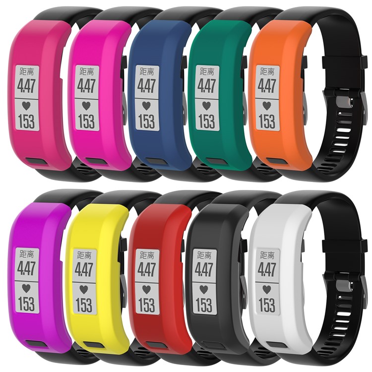 Waterproof Anti-dust Soft Silicone Protective Cover for Garmin Vivosmart HR - Orange-4