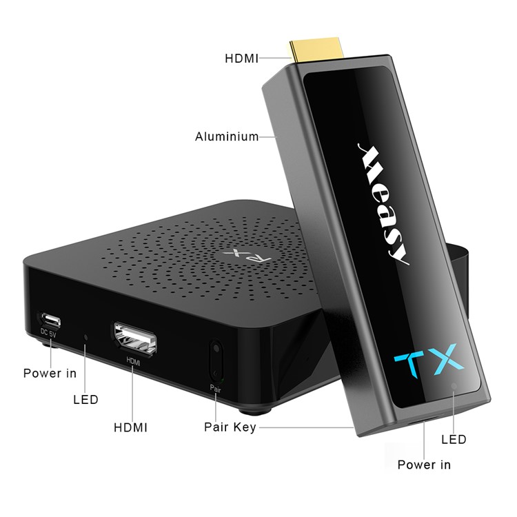 MEASY W2H Mini2 1080P 30M Wireless HDMI Transmission Kit - US Plug-6