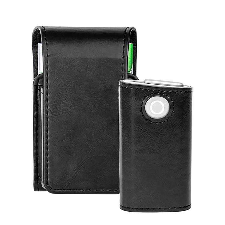 DUX DUCIS Leather Holster Cover Carrying Case for GLO E-cigarette Electronic Cigarette - Black-4