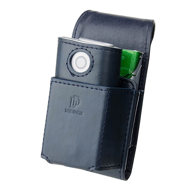 

DUX DUCIS Leather Holster Protective Cover with Metal Clasp for GLO E-cigarette Electronic Cigarette - Blue