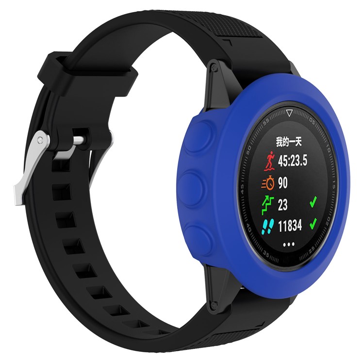 Anti-aging Flexible Protective Silicone Case Cover for Garmin Fenix5X - Baby Blue-1