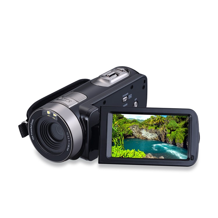 301S Digital Camera 3.0-inch Night Vision Camcorder 5MP FHD Video Recorder with HDMI Output Remote Control - EU Plug-6