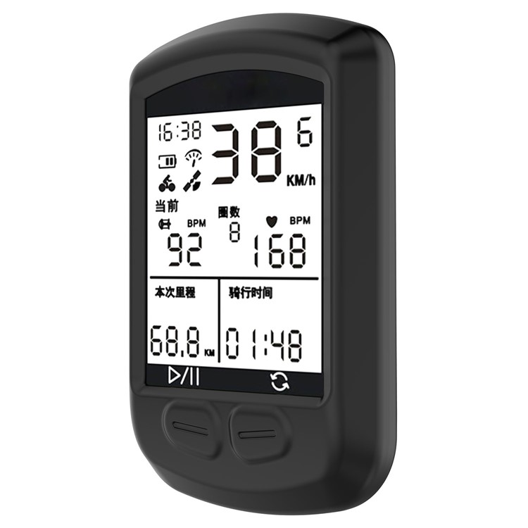 Soft Silicone Protective Cover for iGPSPORT iGS10 - Black-4