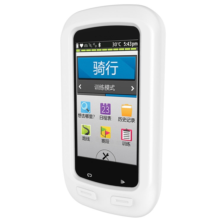Soft Silicone Protective Case for Garmin Edge 1000 - White-4