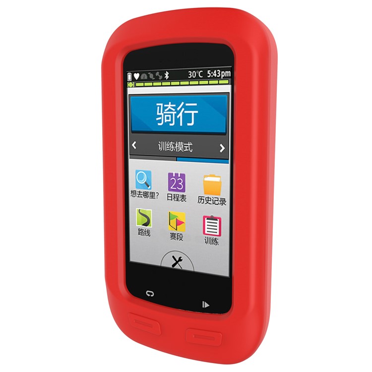 Soft Silicone Protection Case Cover for Garmin Edge 1000 - Red-4