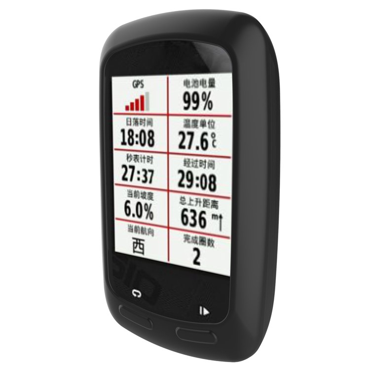 Flexible Silicon Protection Cover Case for Garmin Edge 800 / E810 - Black-4
