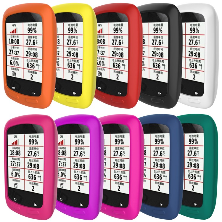 Flexible Silicon Protection Cover Case for Garmin Edge 800 / E810 - Black-5