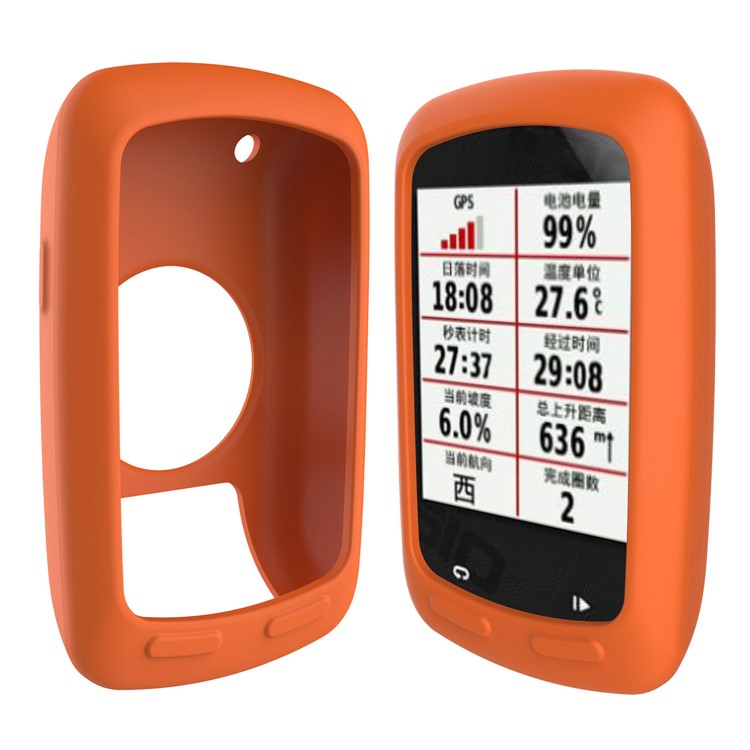 Soft Silicon Protection Case for Garmin Edge 800 / E810 - Orange-1