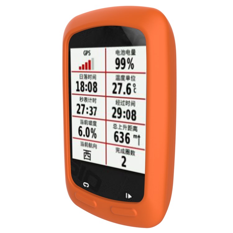 Soft Silicon Protection Case for Garmin Edge 800 / E810 - Orange-4
