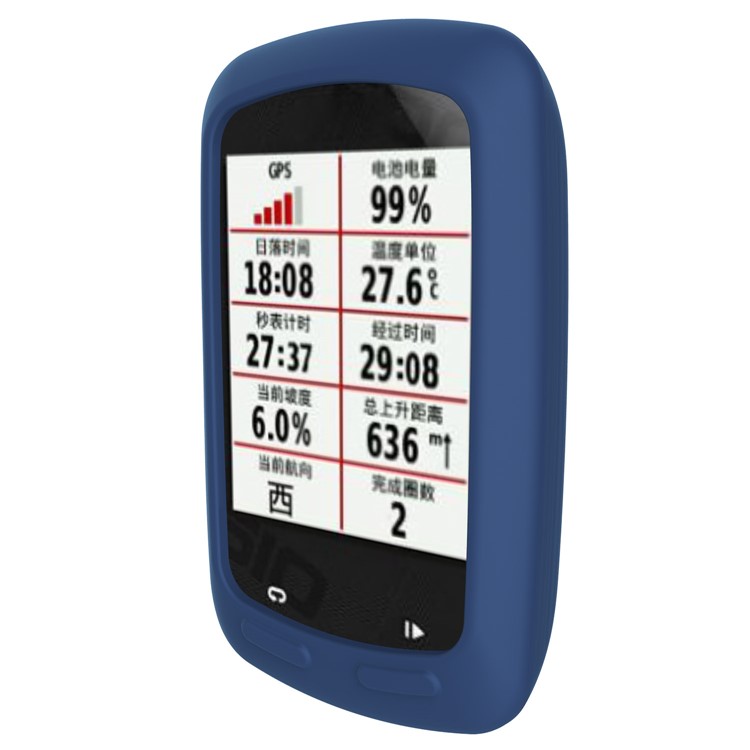 Soft Silicon Protective Case for Garmin Edge 800 / E810 - Dark Blue-4