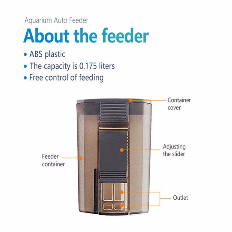 AF31 Digital Automatic Fish Feeder Aquarium Food Dispenser Timer for Fish Tank-8